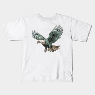 Vintage Eagles Fighter Kids T-Shirt